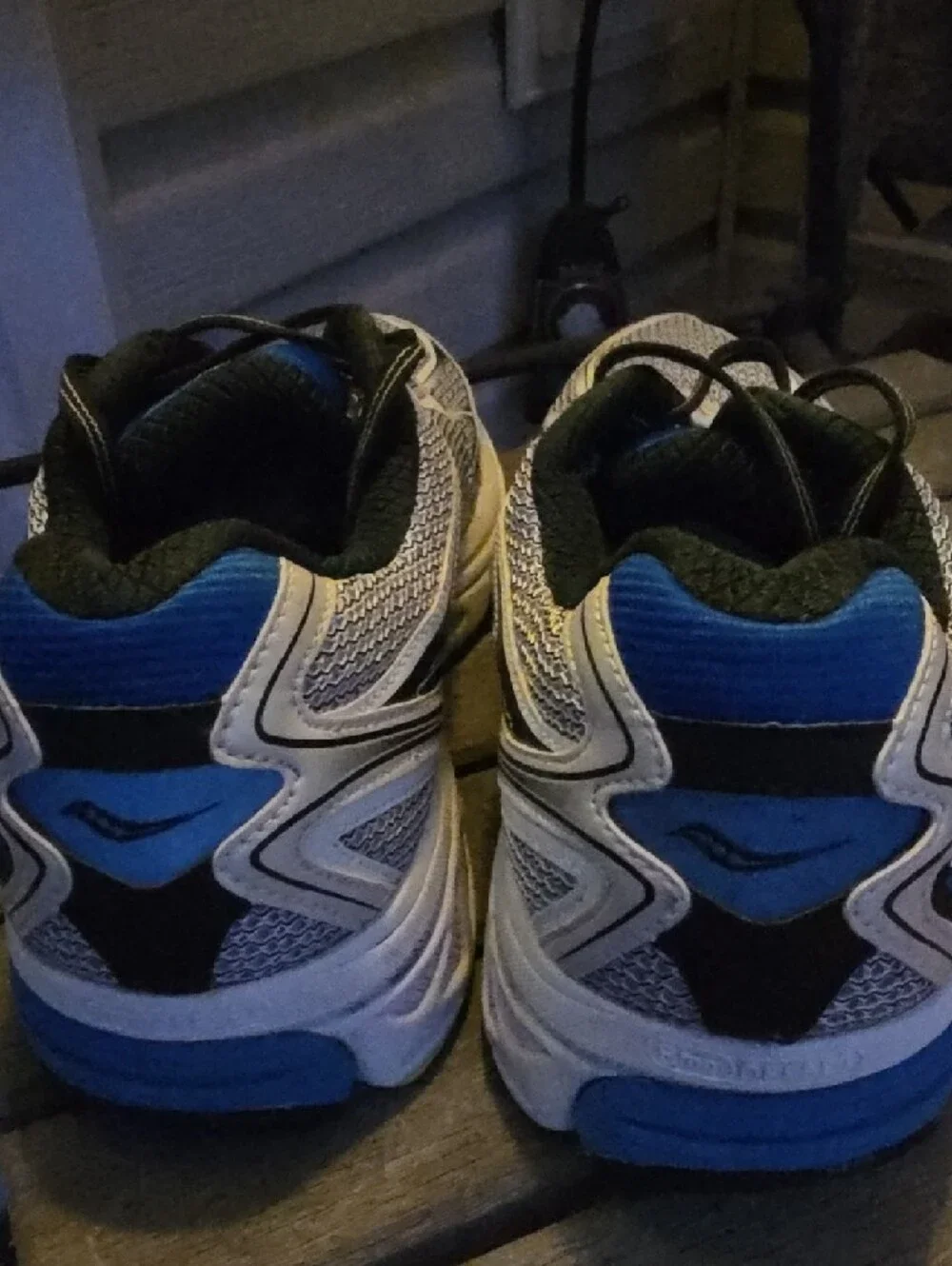 Saucony Power Grid Guide Men's White/Blue Running Sneakers - Size 11
